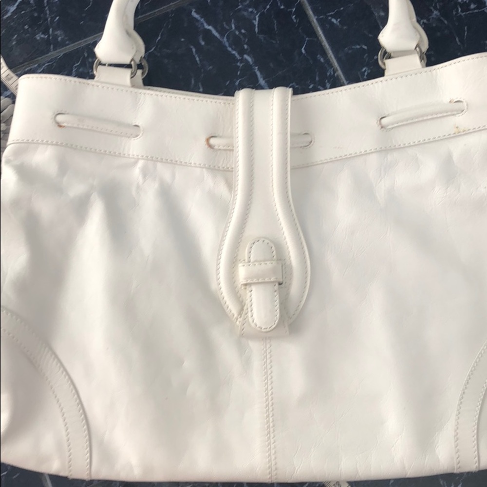 Balenciaga White leather purse 👛 Rare textured - Picture 9 of 13